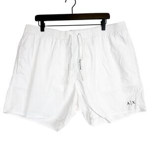 Armani Exchange Mens Swim Trunks White 6” - 2XL XXL